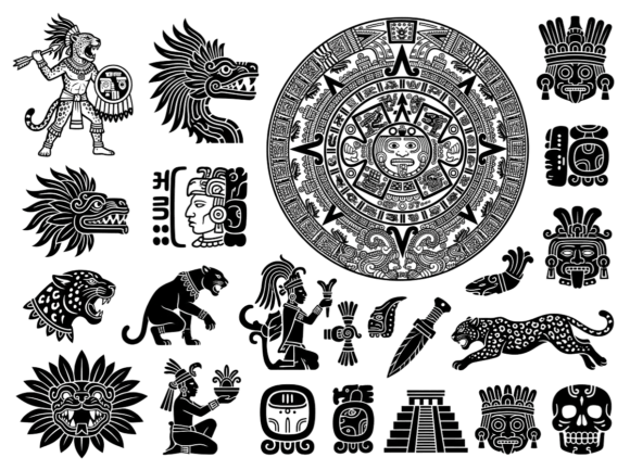 Download Aztec Mayan Icon Clipart Vector Art - Premium Bundle