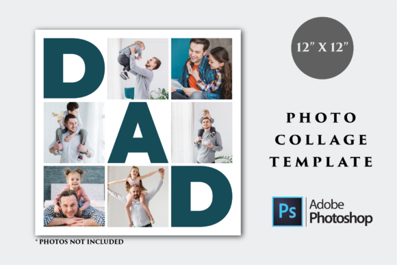 Download 12x12 DAD Photo Collage Template - Collage Collection