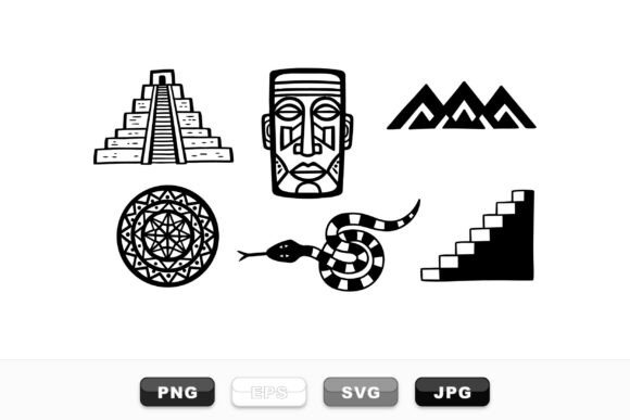 Download Aztec Tribal Icon Clipart Set - Premium Resources